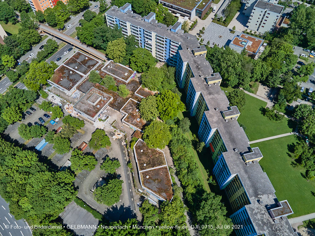 06.07.2021 - Quiddezentrum vor dem Abriss in Neuperlach