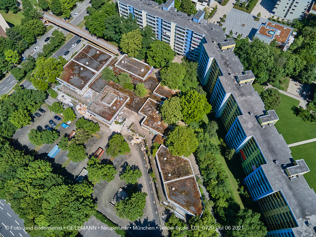 06.07.2021 - Quiddezentrum vor dem Abriss in Neuperlach