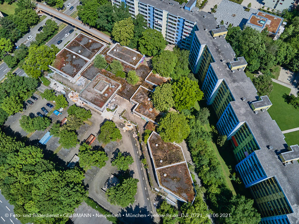 06.07.2021 - Quiddezentrum vor dem Abriss in Neuperlach