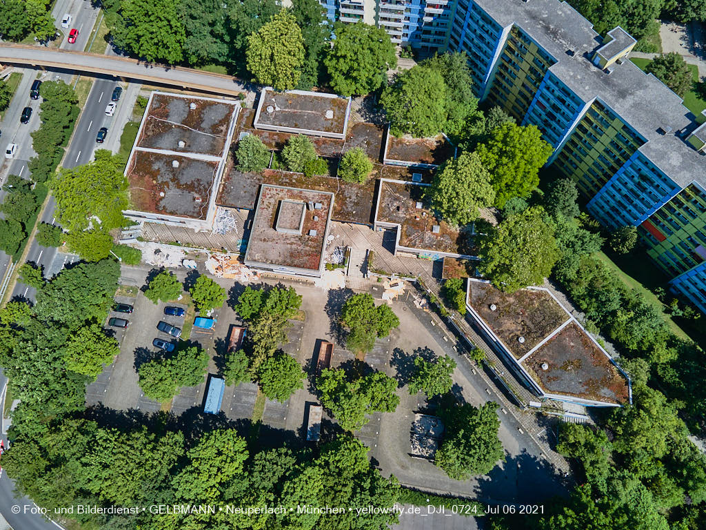 06.07.2021 - Quiddezentrum vor dem Abriss in Neuperlach