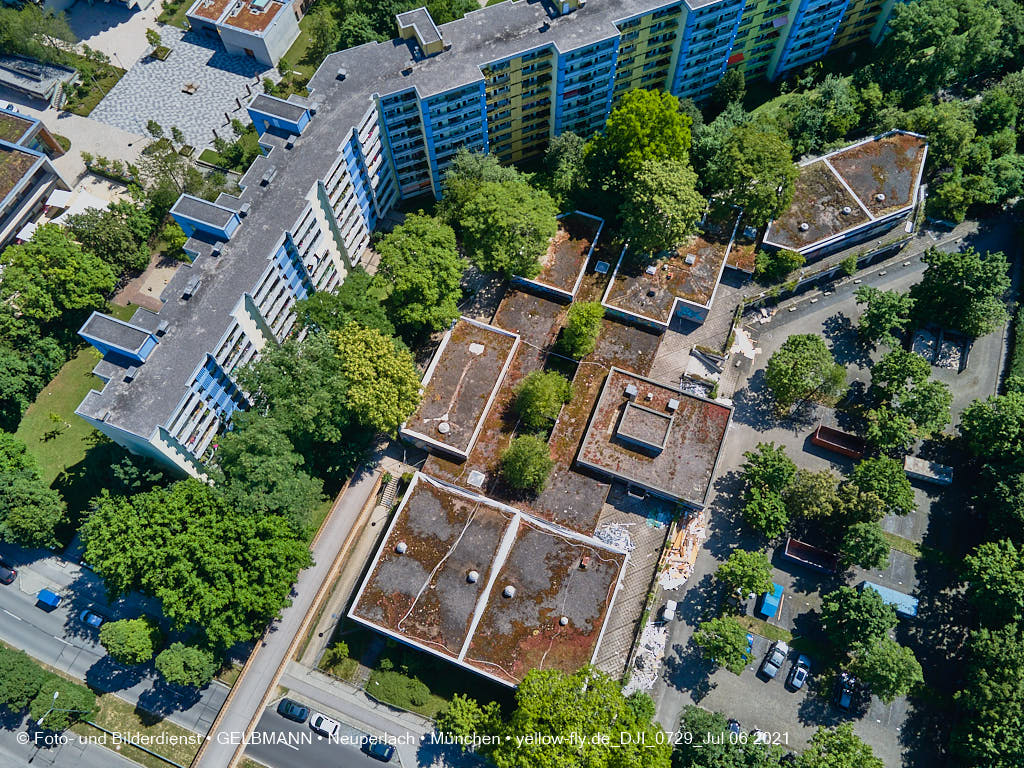 06.07.2021 - Quiddezentrum vor dem Abriss in Neuperlach