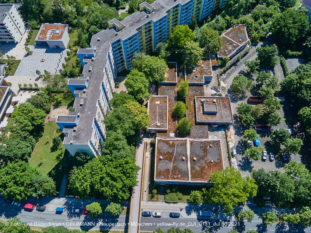 06.07.2021 - Quiddezentrum vor dem Abriss in Neuperlach