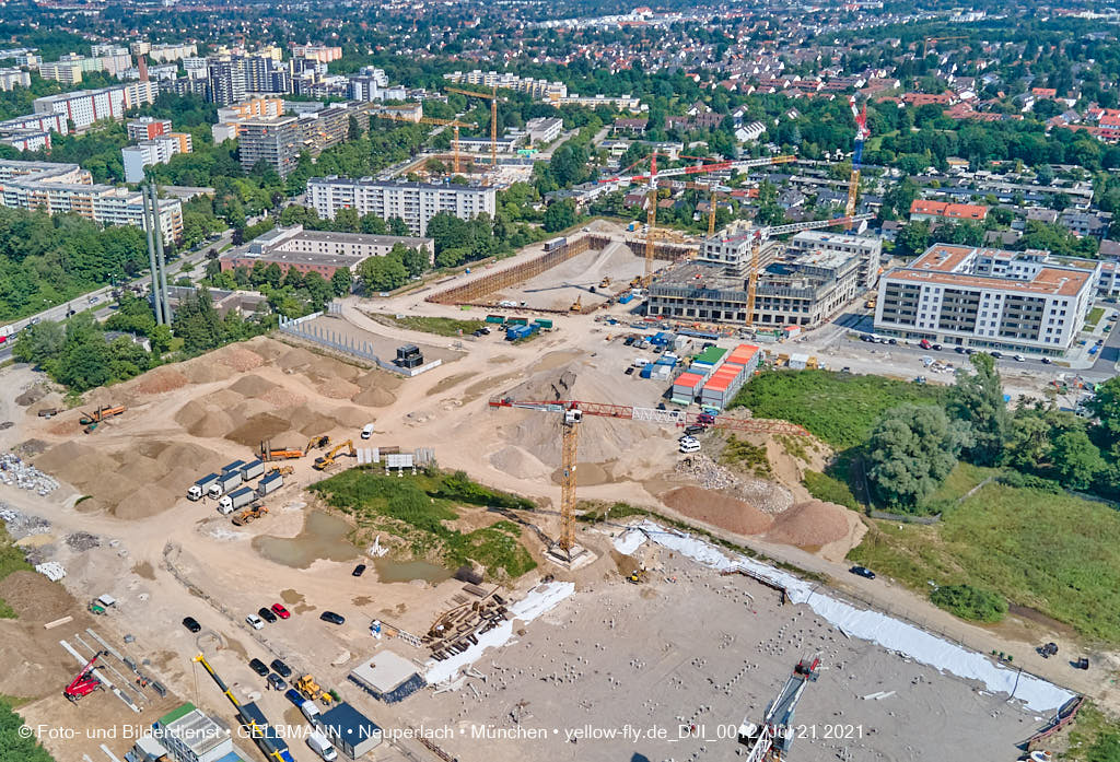 21.07.2021 - Baustelle Alexisquartier in Neuperlach