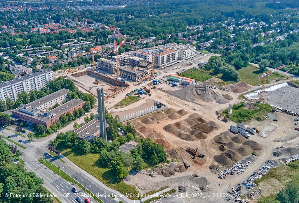 21.07.2021 - Baustelle Alexisquartier in Neuperlach