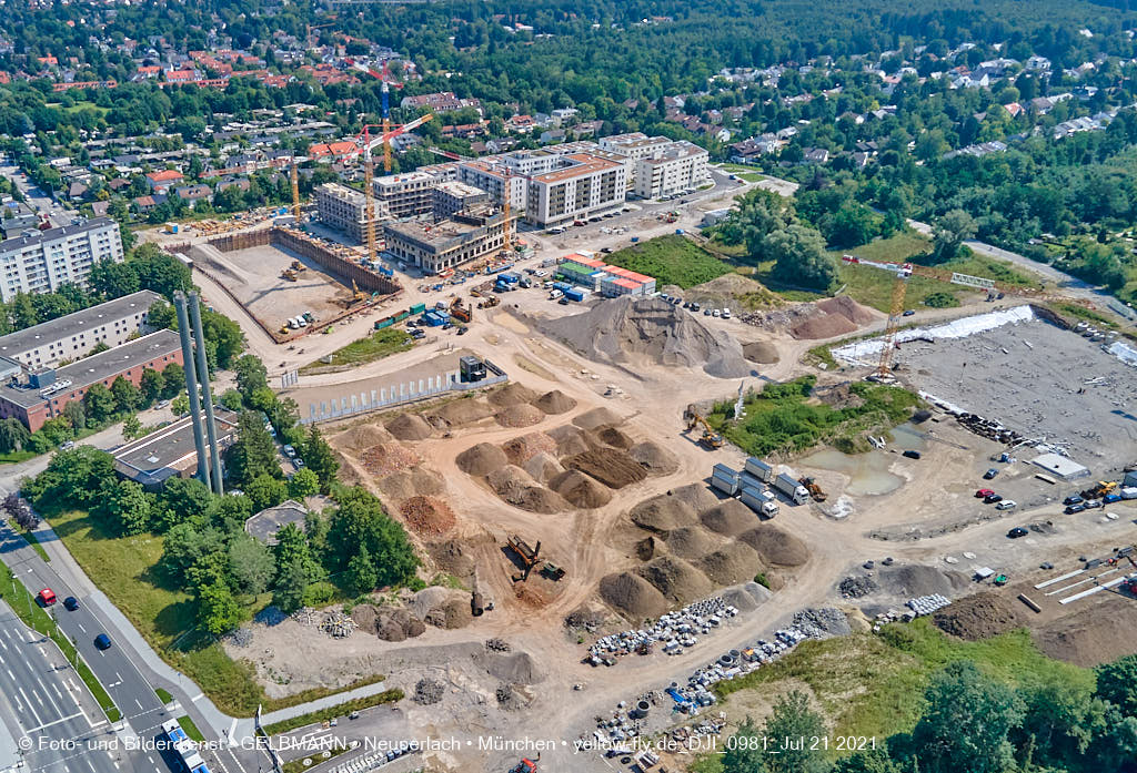 21.07.2021 - Baustelle Alexisquartier in Neuperlach