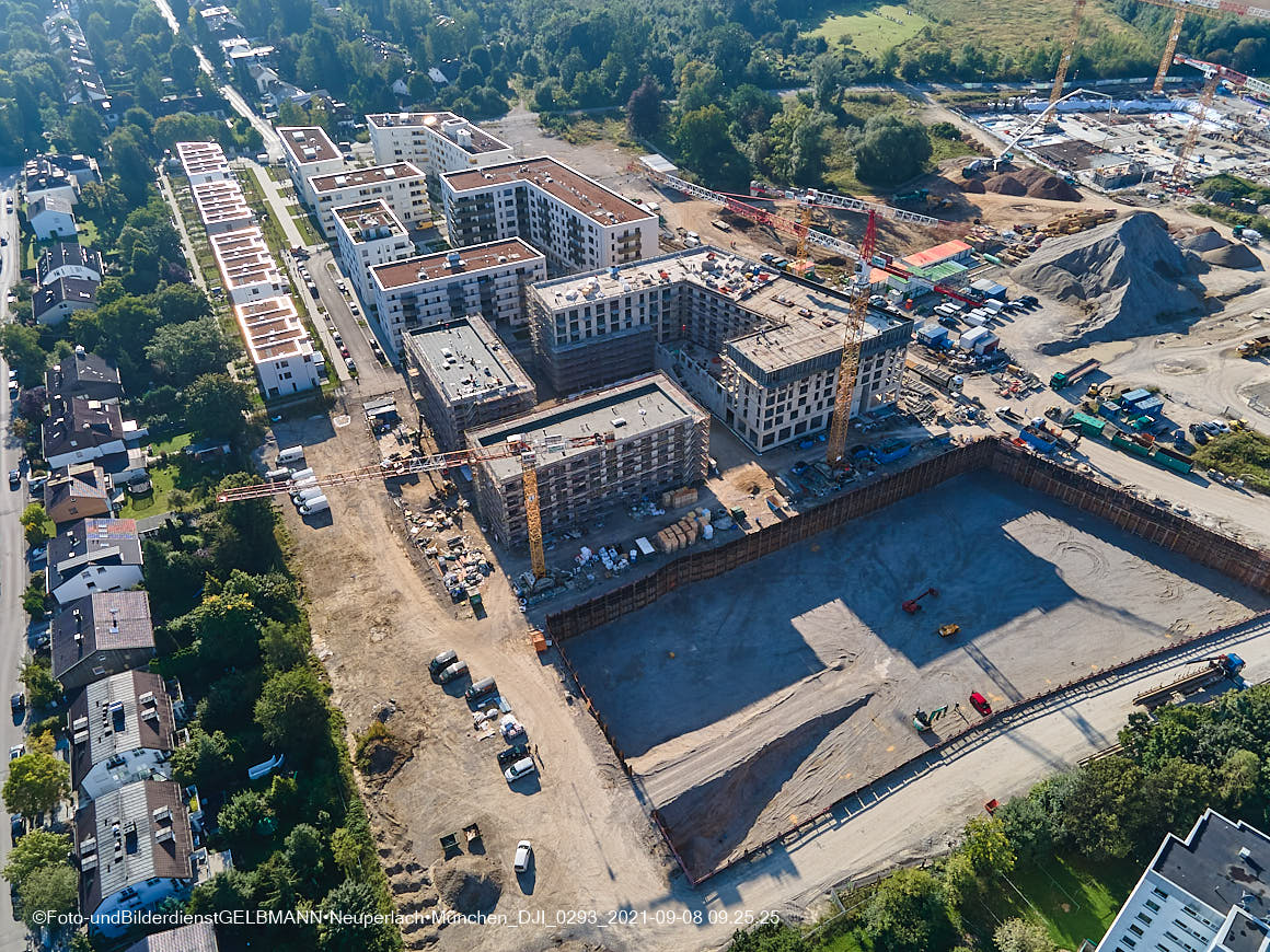 08.09.2021 - Baustelle Alexisquartier in Neuperlach