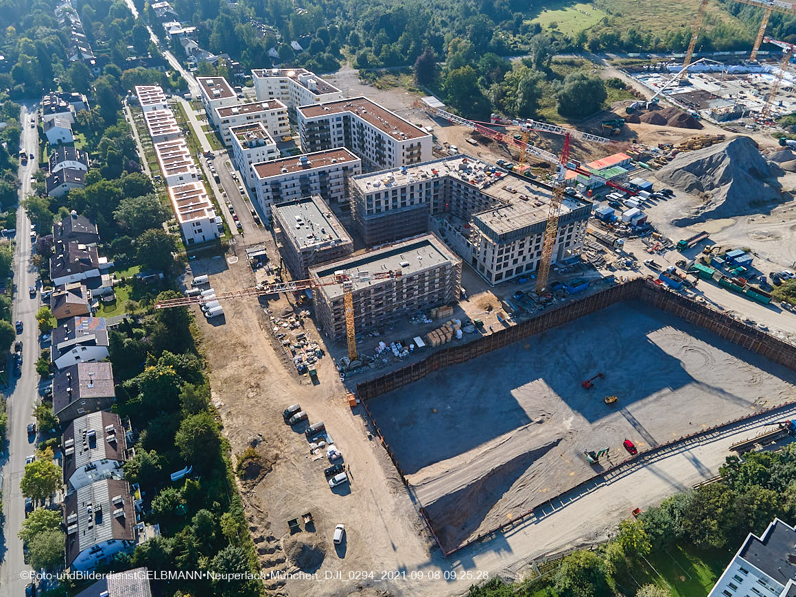 08.09.2021 - Baustelle Alexisquartier in Neuperlach