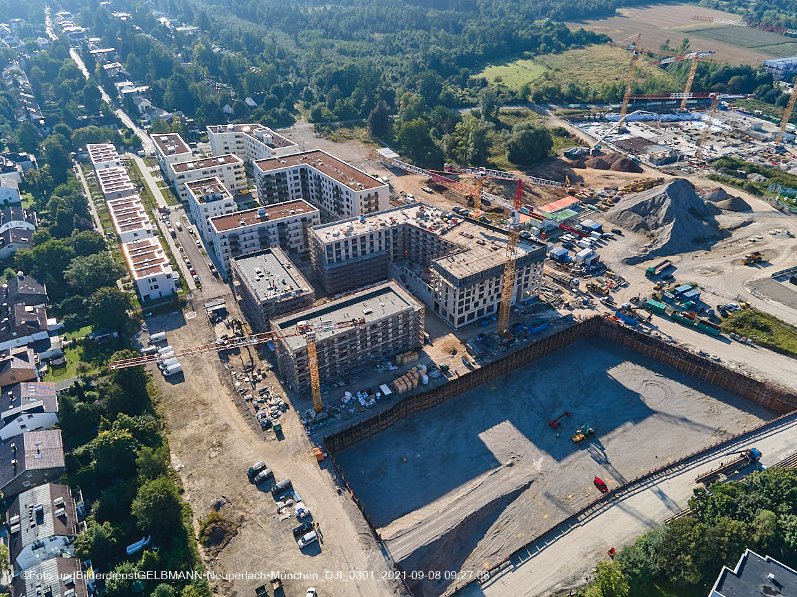 08.09.2021 - Baustelle Alexisquartier in Neuperlach
