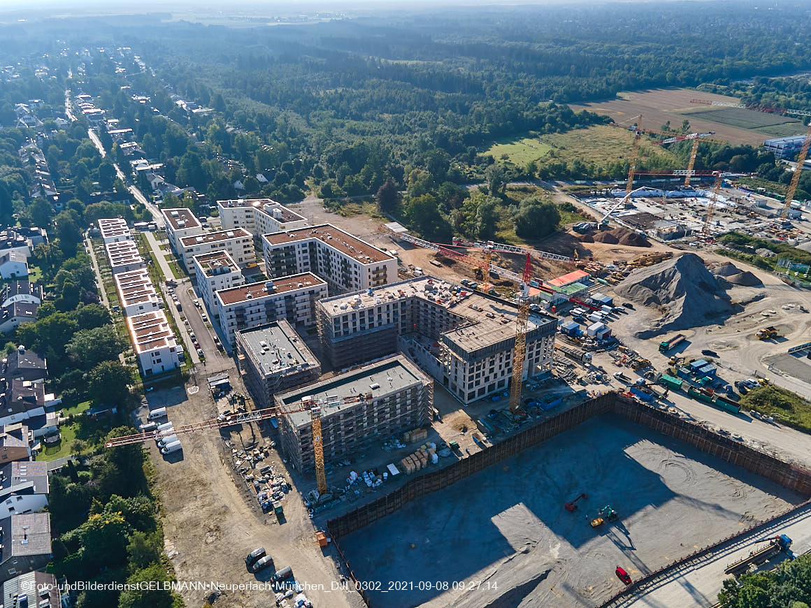 08.09.2021 - Baustelle Alexisquartier in Neuperlach