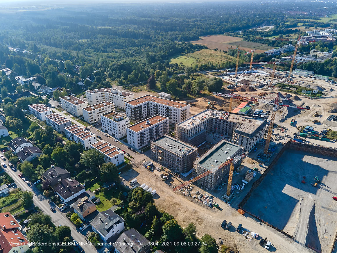 08.09.2021 - Baustelle Alexisquartier in Neuperlach
