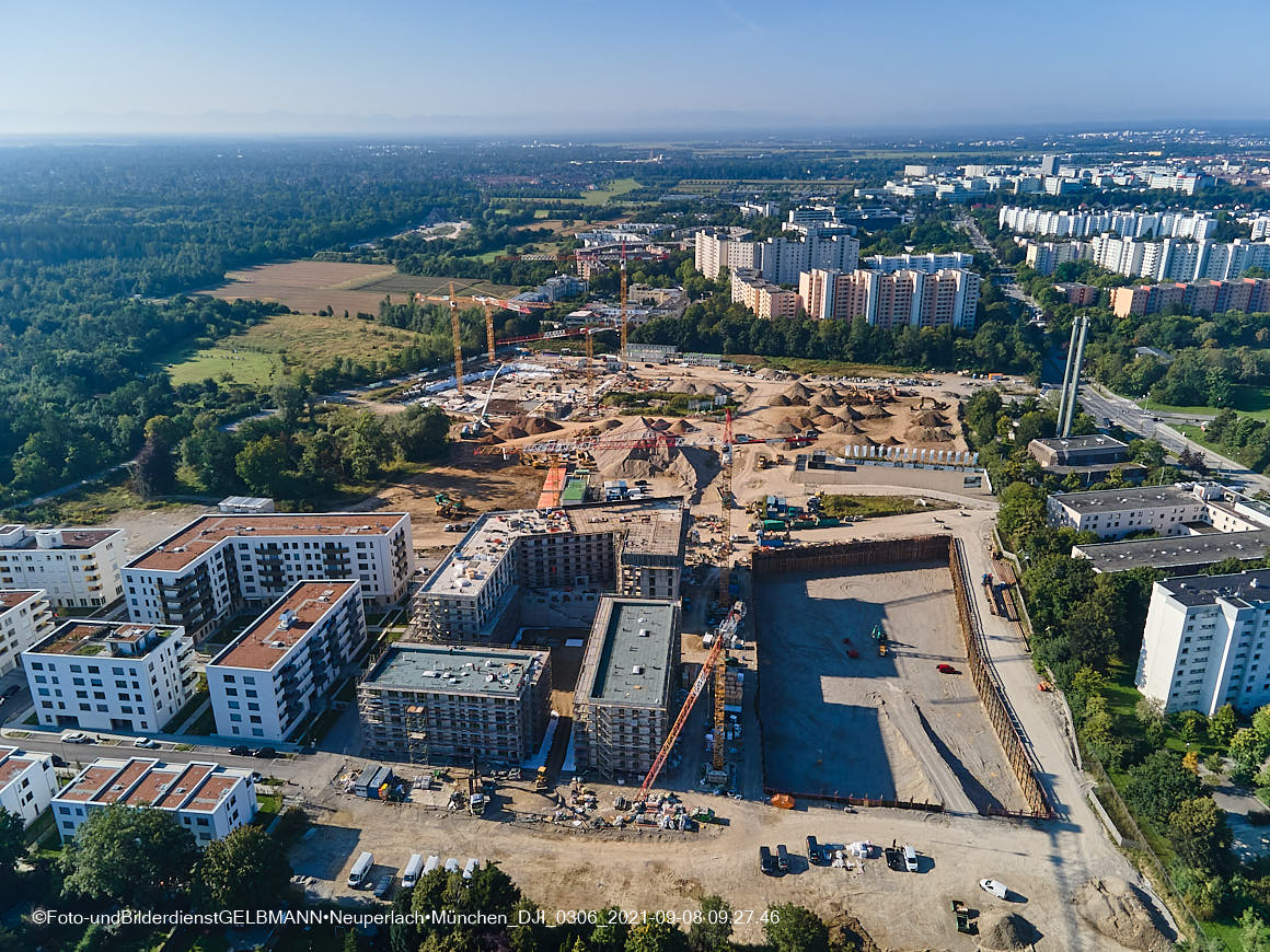 08.09.2021 - Baustelle Alexisquartier in Neuperlach