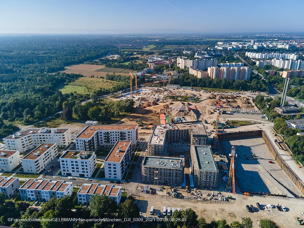 08.09.2021 - Baustelle Alexisquartier in Neuperlach