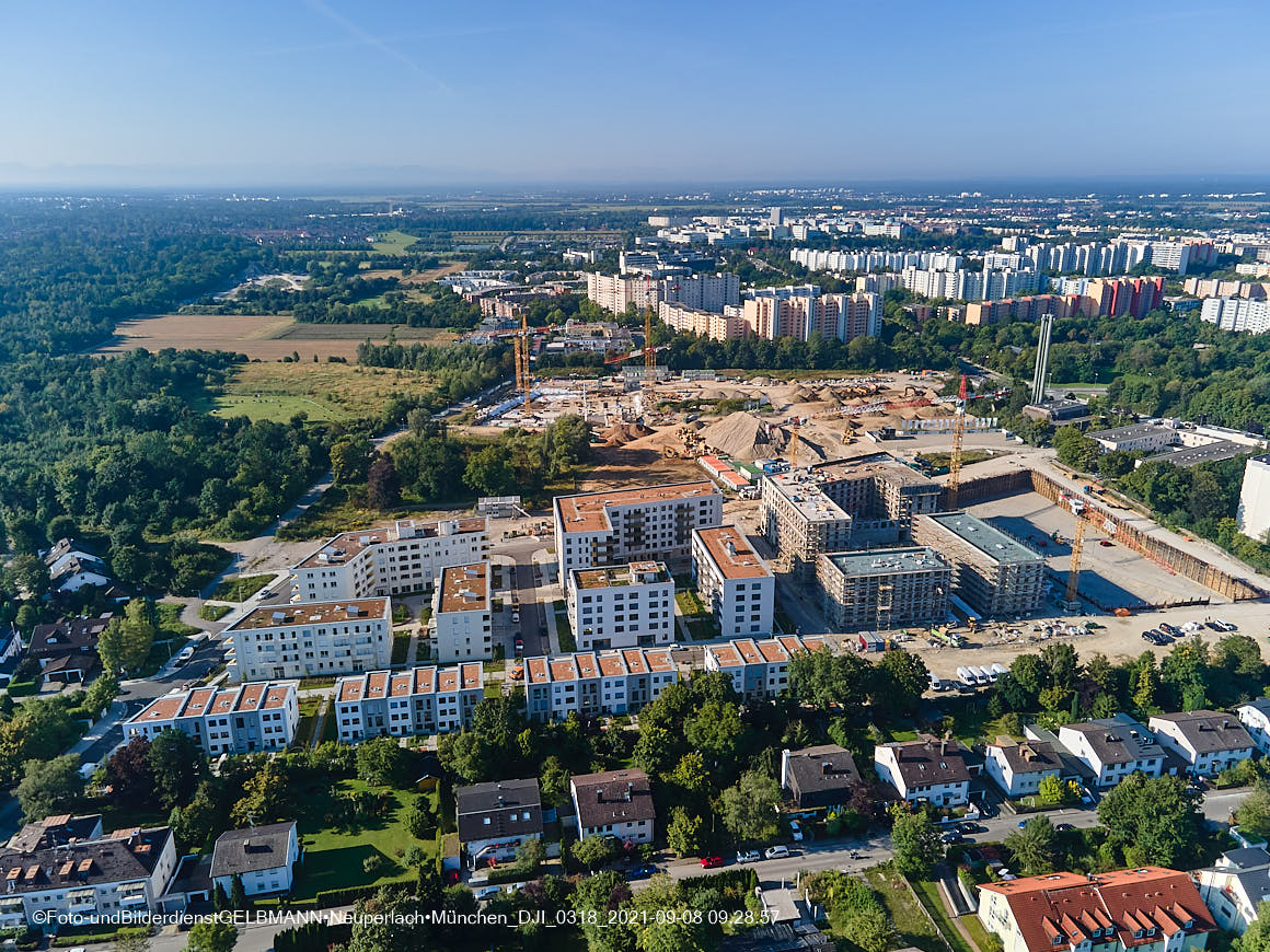 08.09.2021 - Baustelle Alexisquartier in Neuperlach
