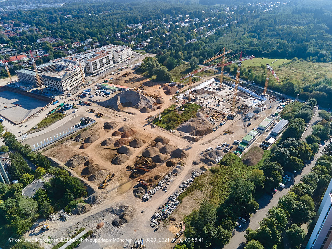 08.09.2021 - Baustelle Alexisquartier in Neuperlach
