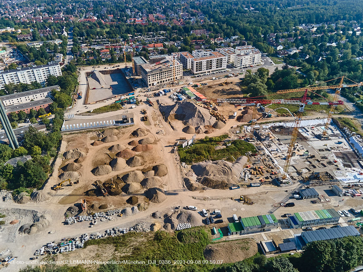 08.09.2021 - Baustelle Alexisquartier in Neuperlach