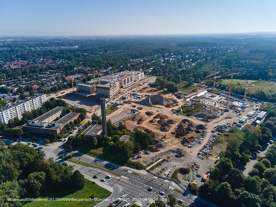 08.09.2021 - Baustelle Pandionveerde in Neuperlach