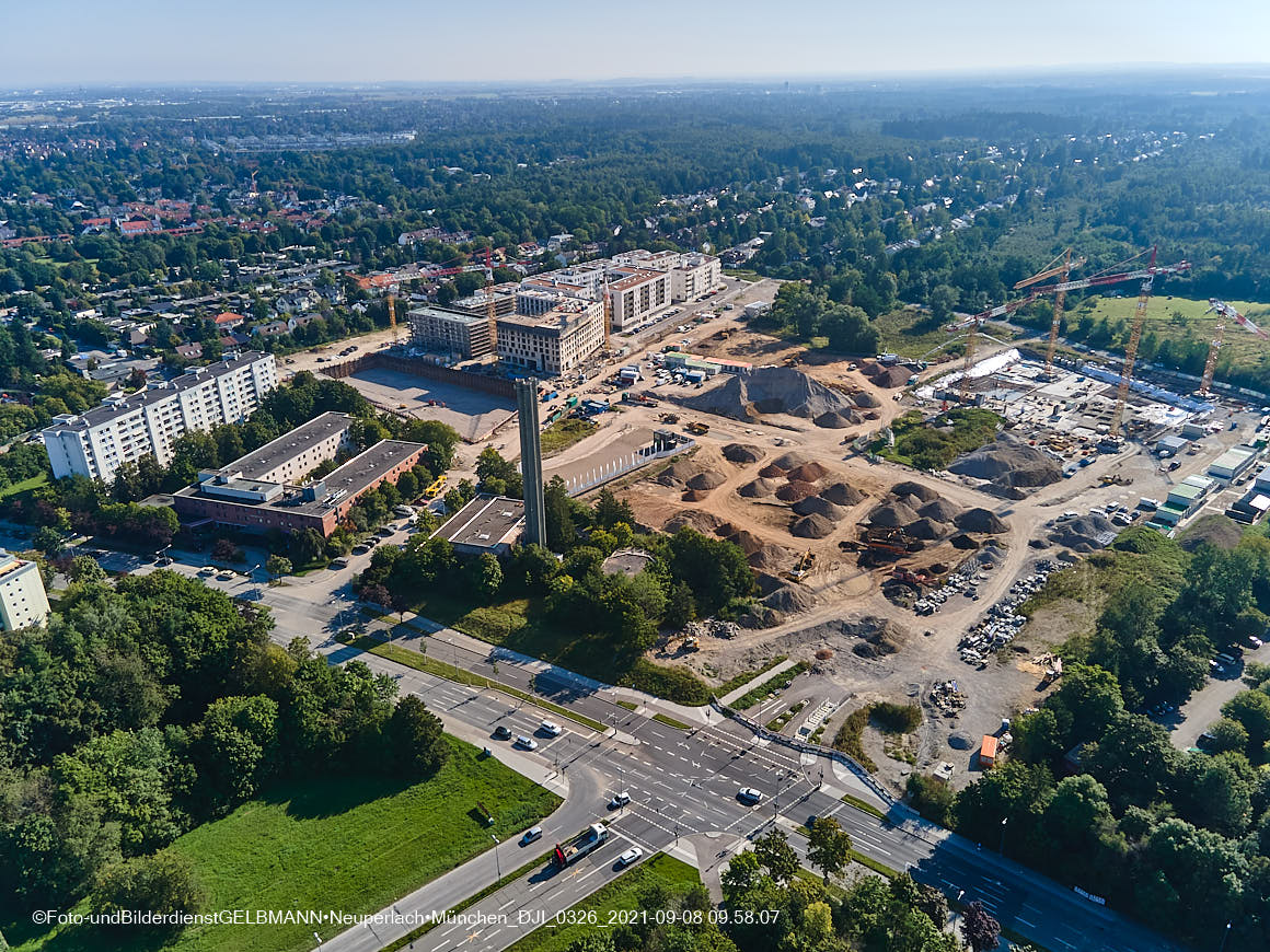 08.09.2021 - Baustelle Pandionveerde in Neuperlach