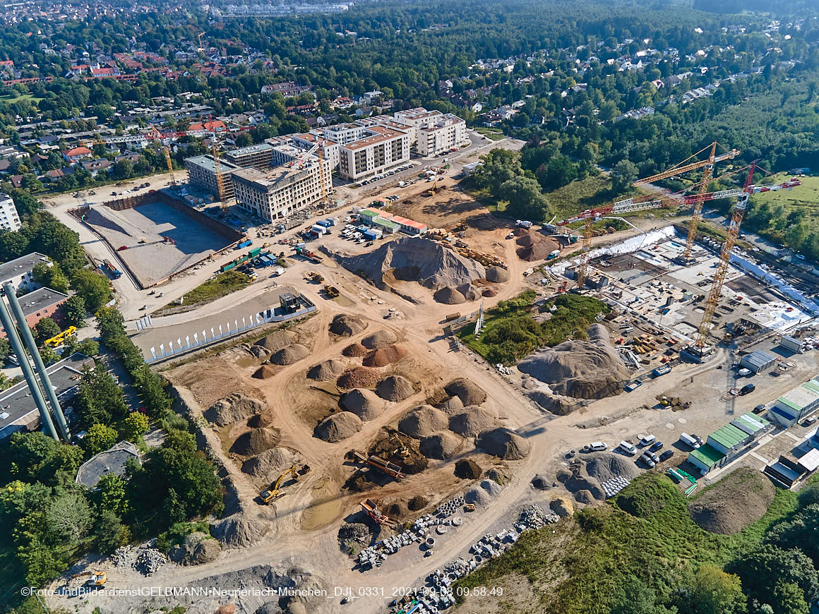 08.09.2021 - Baustelle Pandionveerde in Neuperlach