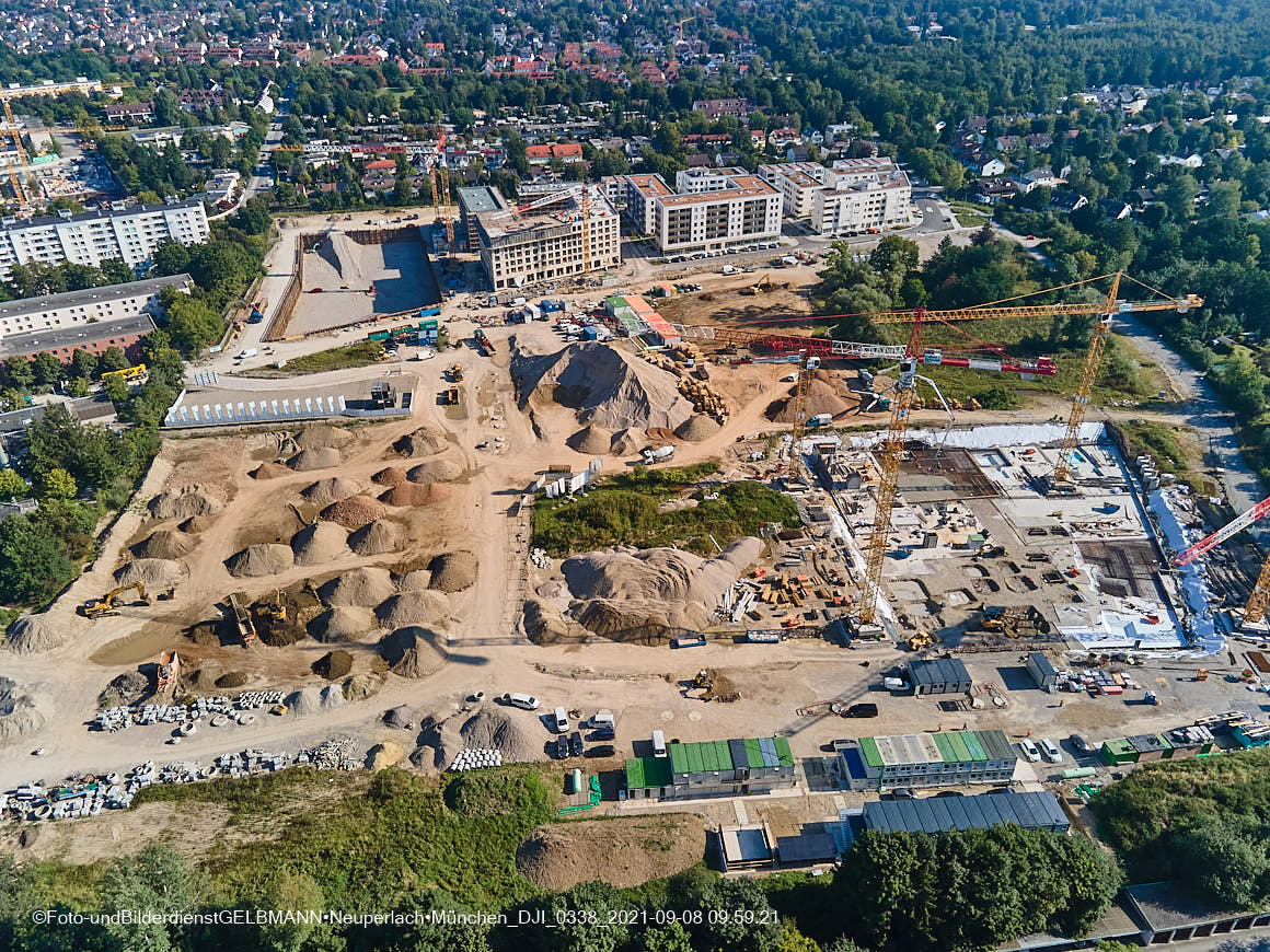 08.09.2021 - Baustelle Pandionveerde in Neuperlach