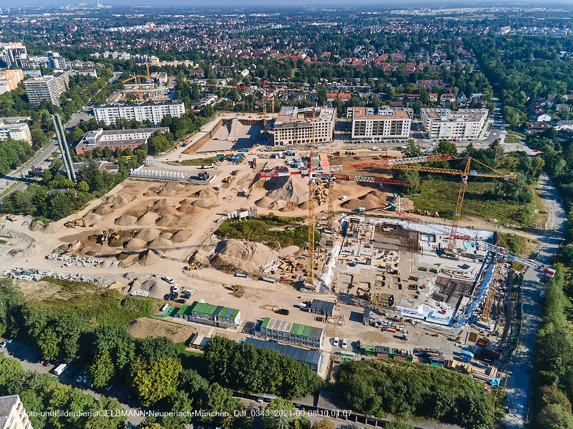 08.09.2021 - Baustelle Pandionveerde in Neuperlach