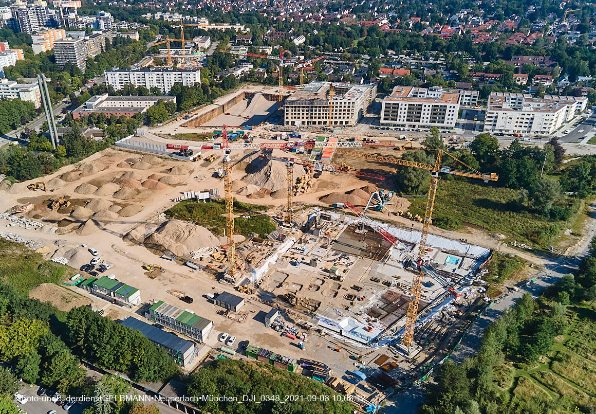 08.09.2021 - Baustelle Pandionveerde in Neuperlach