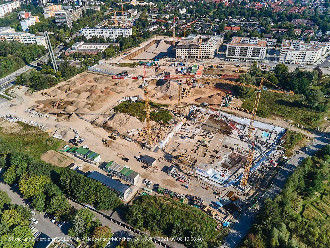 08.09.2021 - Baustelle Pandionveerde in Neuperlach