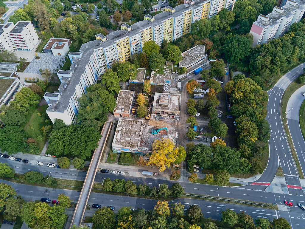 27.09.2021 - Abrissbegin des Quiddezentrums in Neuperlach