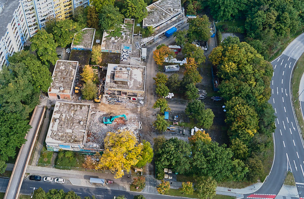 27.09.2021 - Abrissbegin des Quiddezentrums in Neuperlach