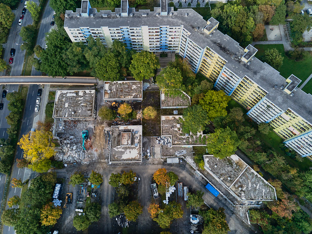 27.09.2021 - Abrissbegin des Quiddezentrums in Neuperlach