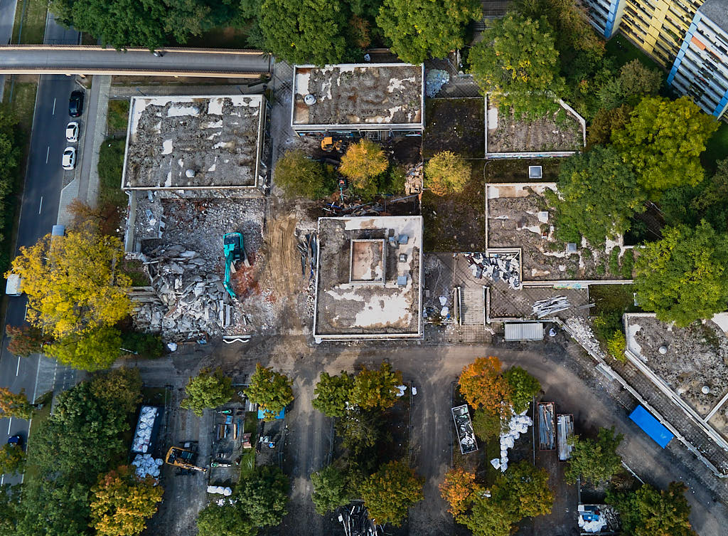 27.09.2021 - Abrissbegin des Quiddezentrums in Neuperlach