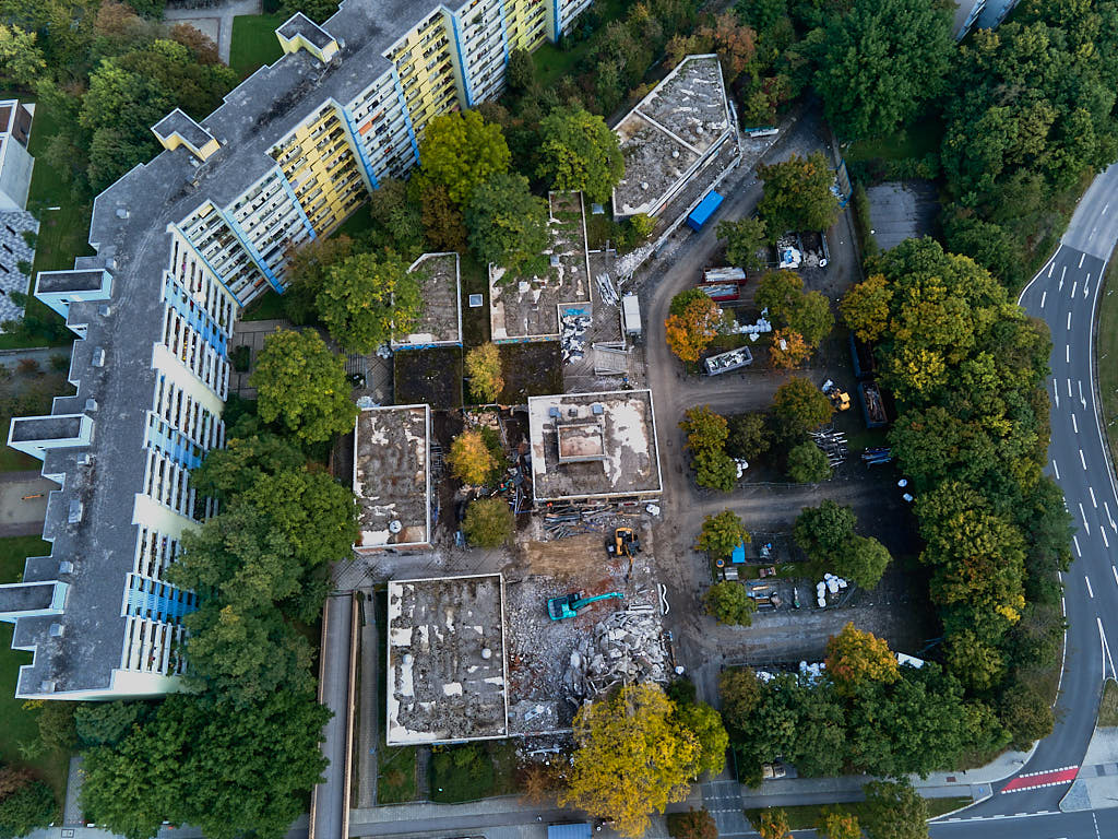 27.09.2021 - Abrissbegin des Quiddezentrums in Neuperlach