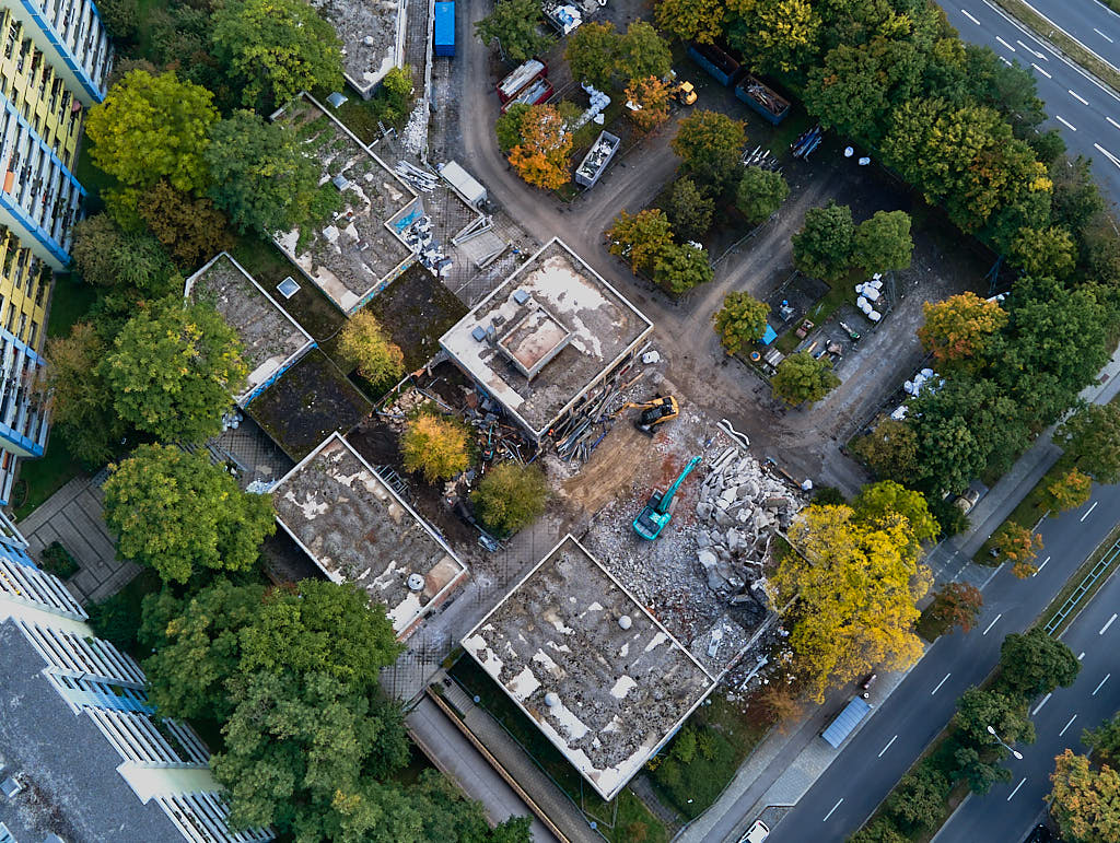 27.09.2021 - Abrissbegin des Quiddezentrums in Neuperlach