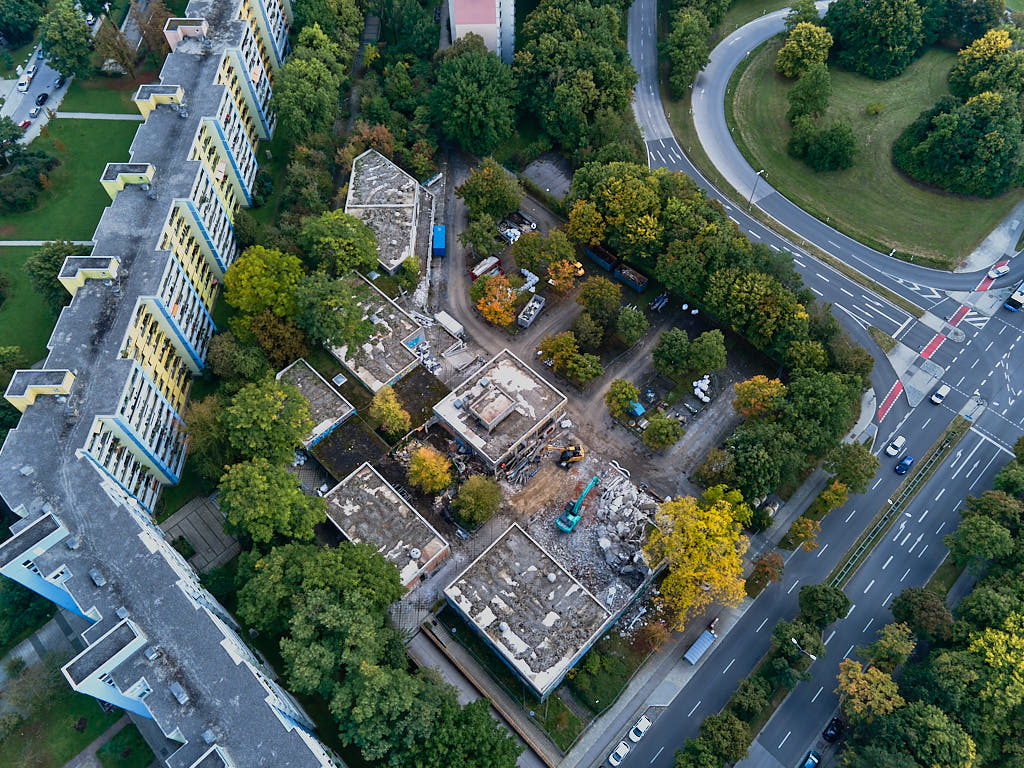 27.09.2021 - Abrissbegin des Quiddezentrums in Neuperlach