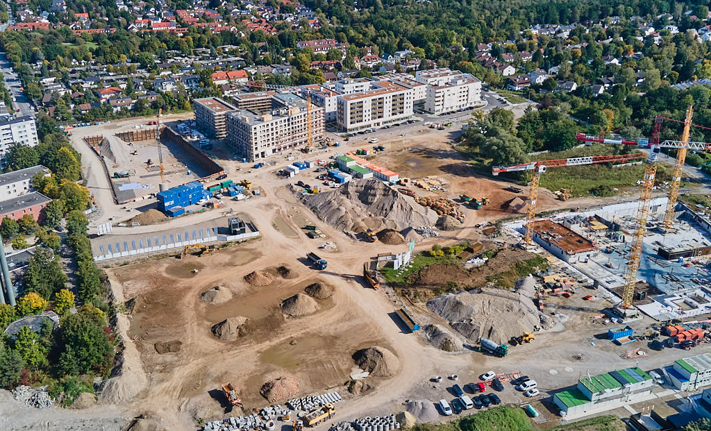 01.10.2021 - Baustelle Pandionverde und Alexisquartier in Neuperlach