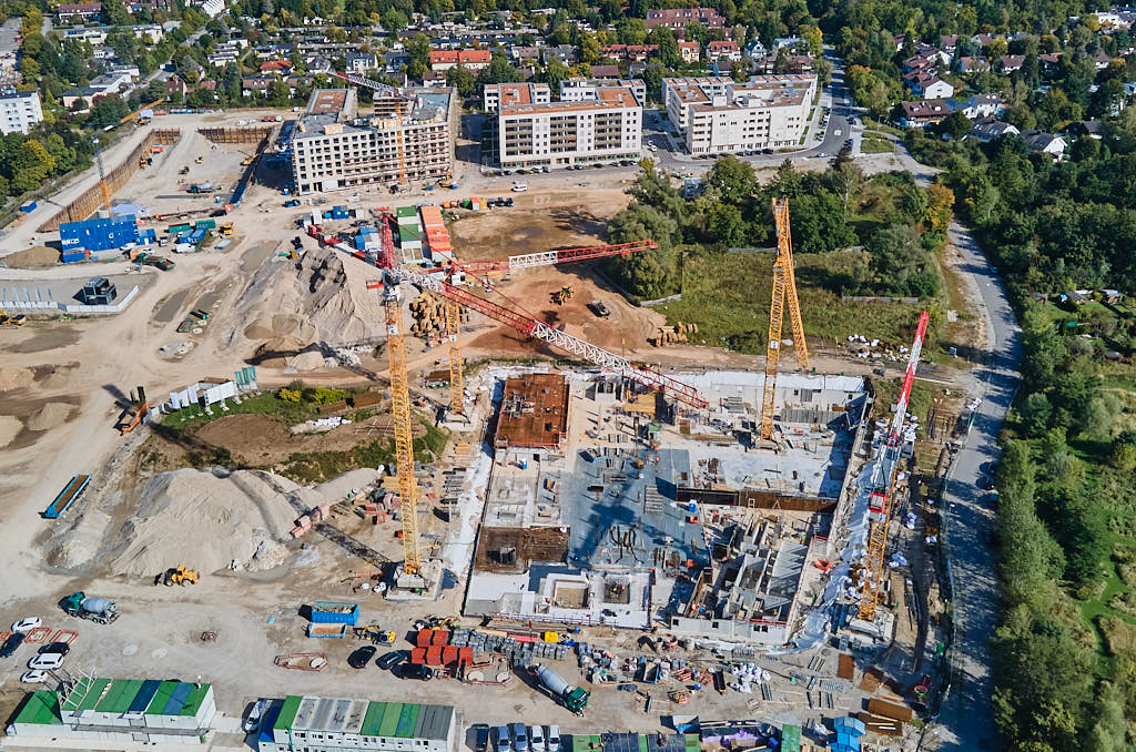 01.10.2021 - Baustelle Pandionverde und Alexisquartier in Neuperlach