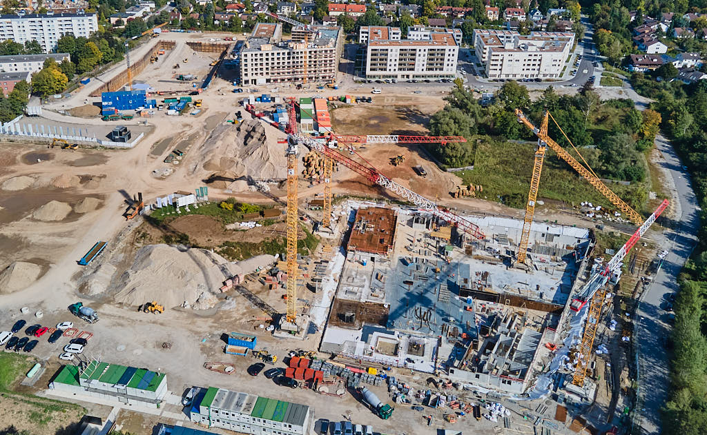 01.10.2021 - Baustelle Pandionverde und Alexisquartier in Neuperlach