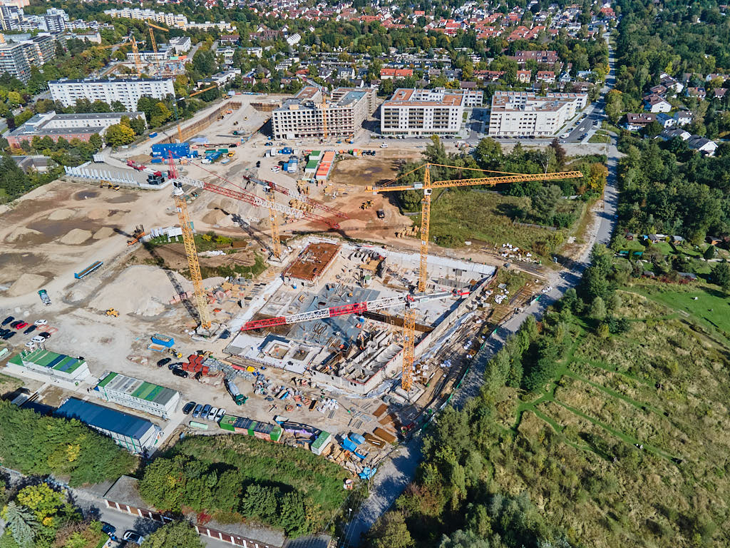 01.10.2021 - Baustelle Pandionverde und Alexisquartier in Neuperlach