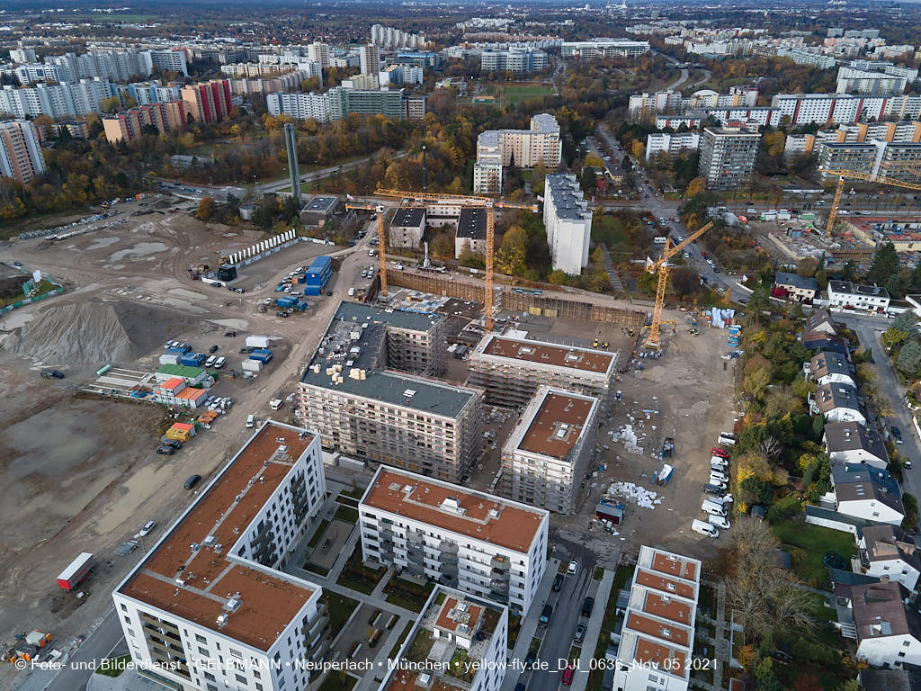 05.11.2021 - Baustelle Alexisquartier „Das Duett” in Neuperlach