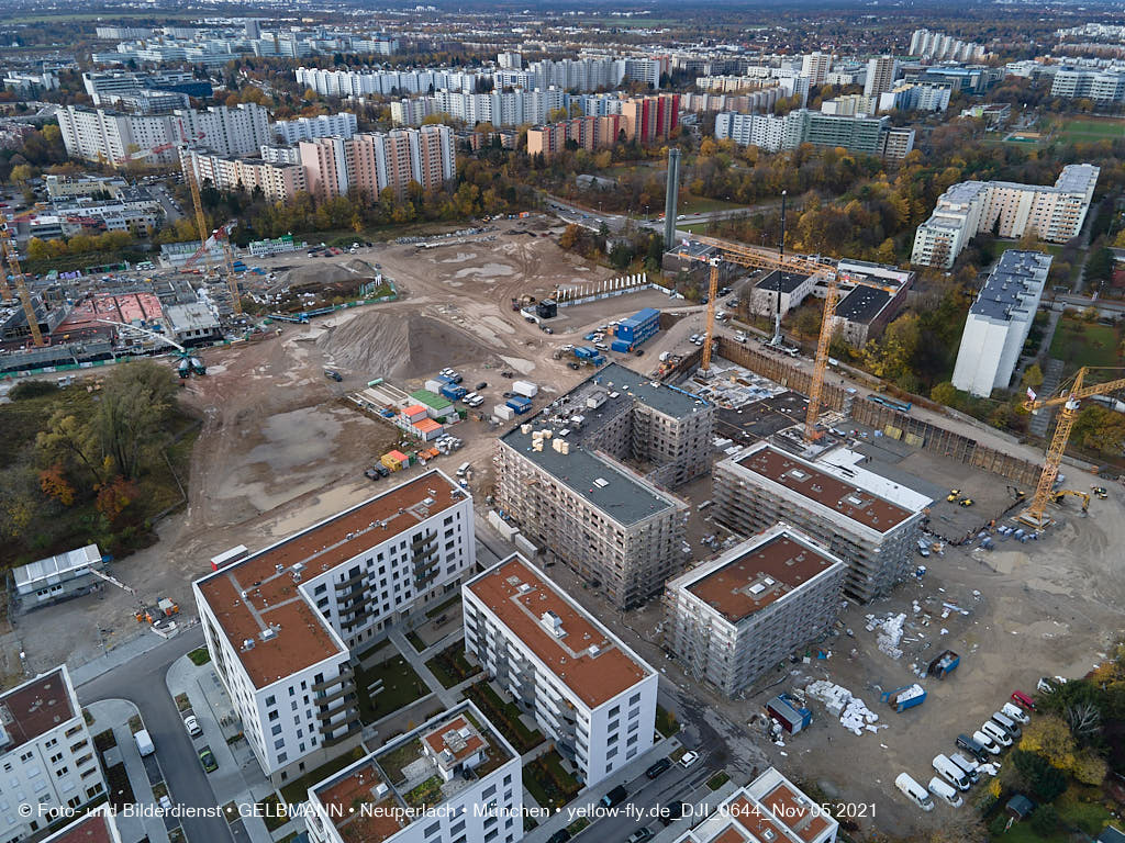 05.11.2021 - Baustelle Alexisquartier „Das Duett” in Neuperlach