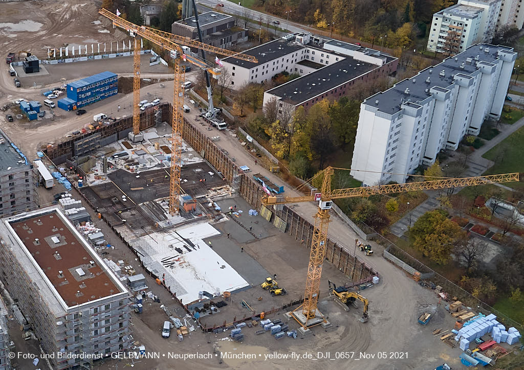 05.11.2021 - Baustelle Alexisquartier „Das Duett” in Neuperlach