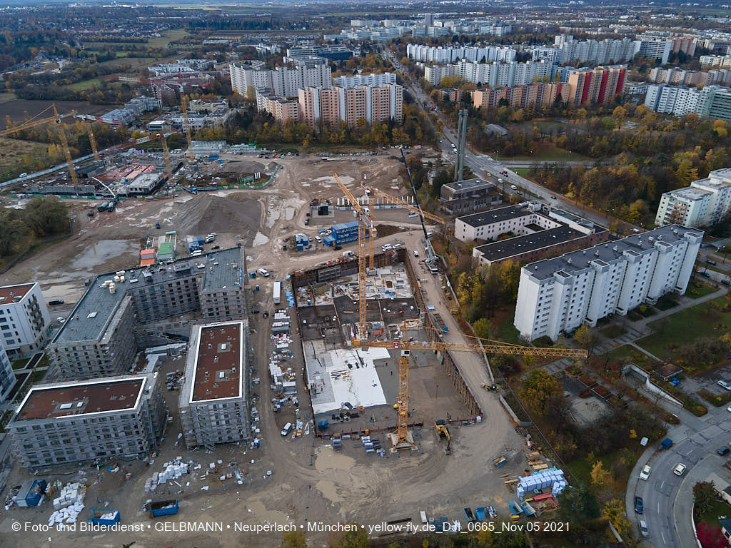 05.11.2021 - Baustelle Alexisquartier „Das Duett” in Neuperlach