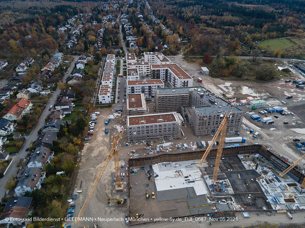 05.11.2021 - Baustelle Alexisquartier „Das Duett” in Neuperlach