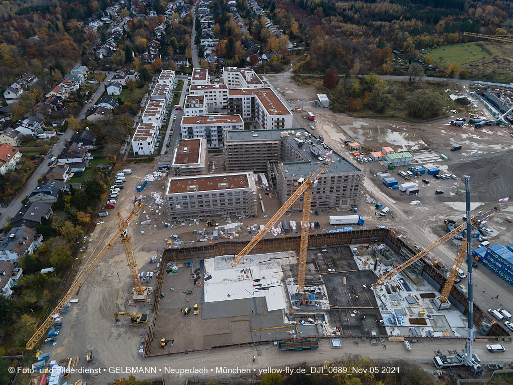 05.11.2021 - Baustelle Alexisquartier „Das Duett” in Neuperlach