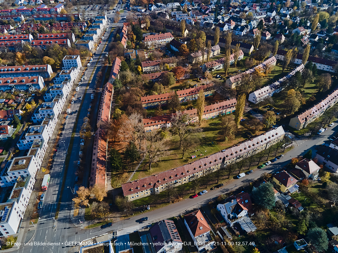 09.11.2021 - Baustelle Maikäfersiedlung in Ber am Laim und  Neuperlach