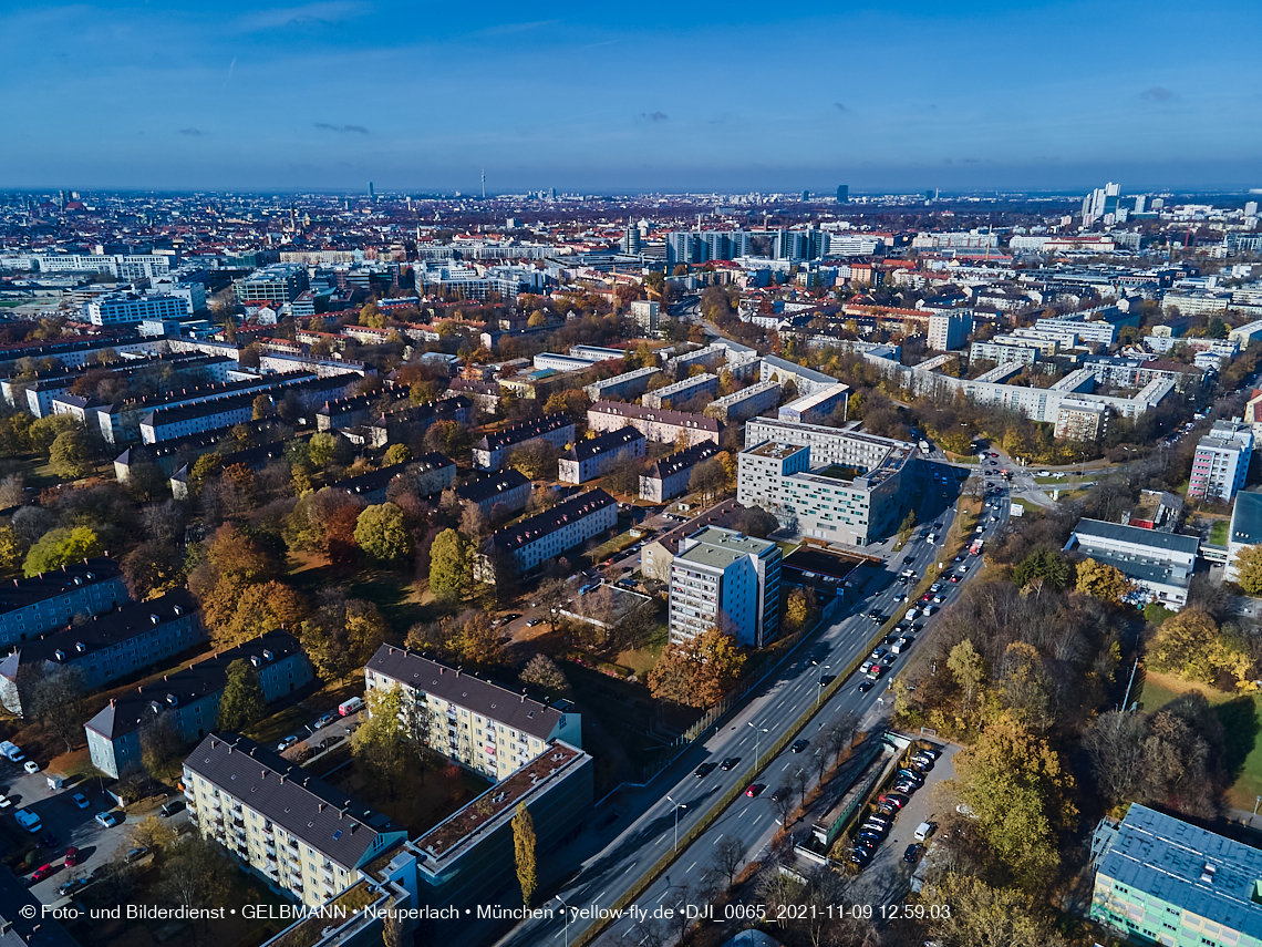 09.11.2021 - Baustelle Maikäfersiedlung in Ber am Laim und  Neuperlach