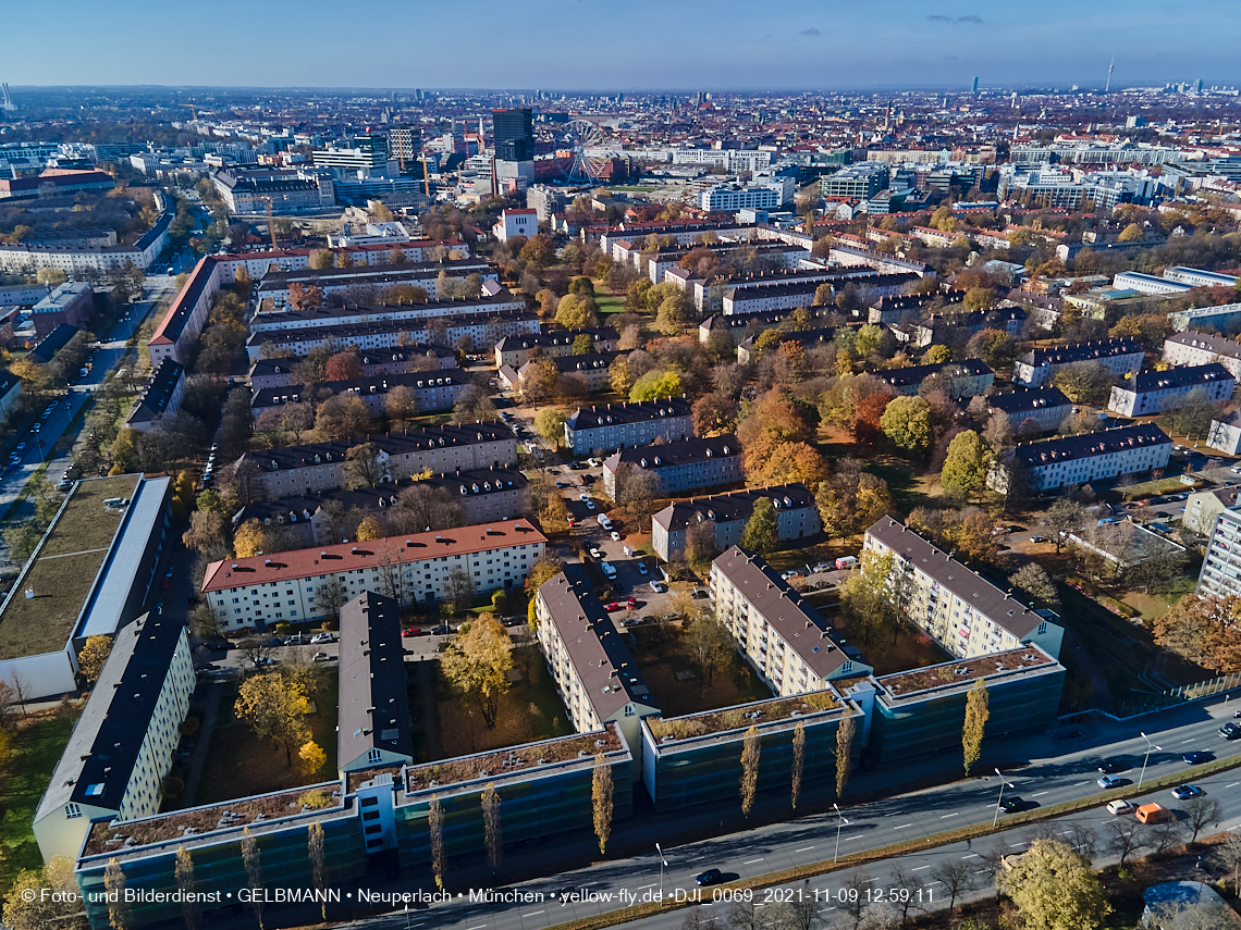 09.11.2021 - Baustelle Maikäfersiedlung in Ber am Laim und  Neuperlach