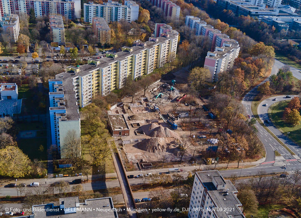 09.11.2021 - Baustelle Quiddezentrum in Neuperlach