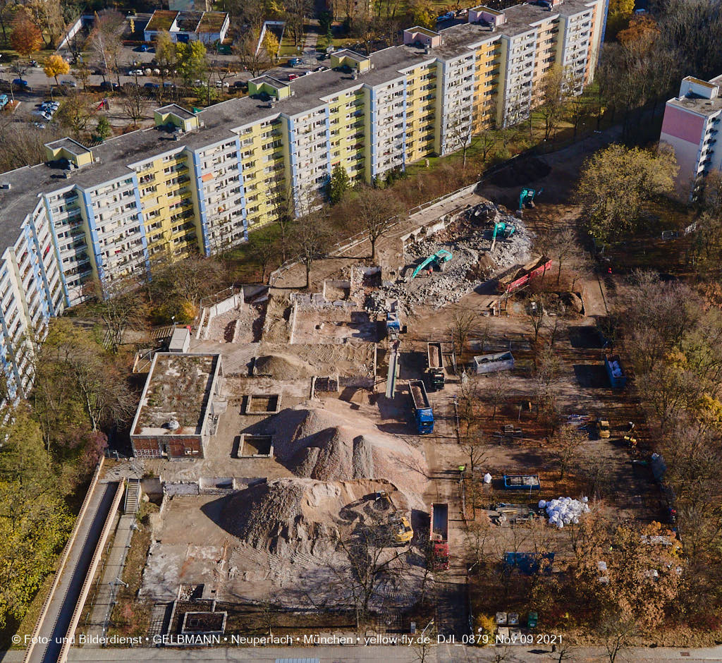 09.11.2021 - Baustelle Quiddezentrum in Neuperlach