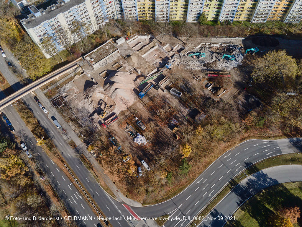 09.11.2021 - Baustelle Quiddezentrum in Neuperlach
