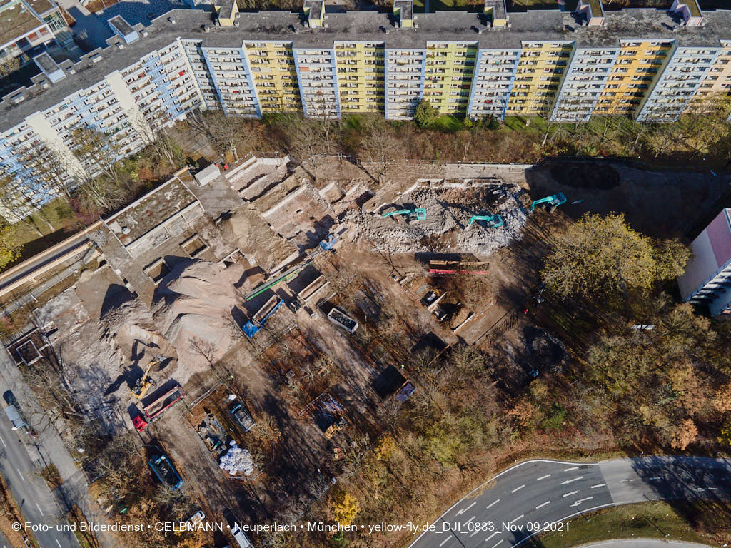 09.11.2021 - Baustelle Quiddezentrum in Neuperlach